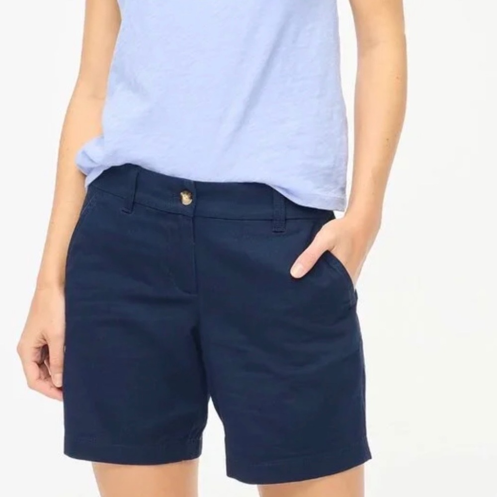 J. Crew Factory Navy Blue Women's Chino Shorts
